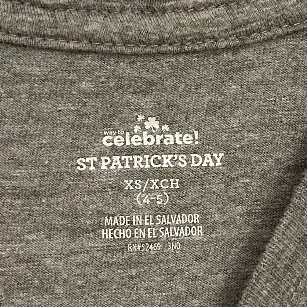 St. Patrick’s Day Shirt, size 4/5 - Picture 3 of 4